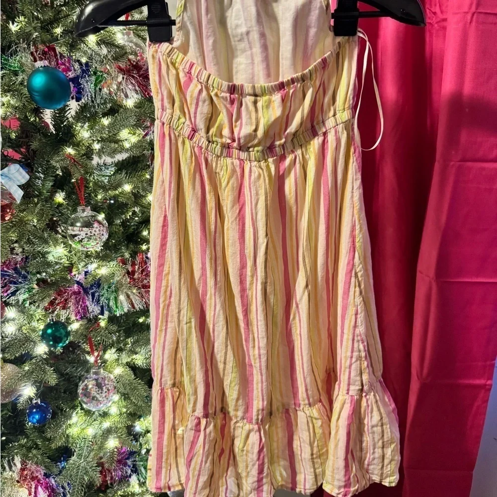 Striped Halter Dress